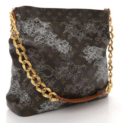 Louis Vuitton Monogram Dentelle Fersen Gold 2 of 10