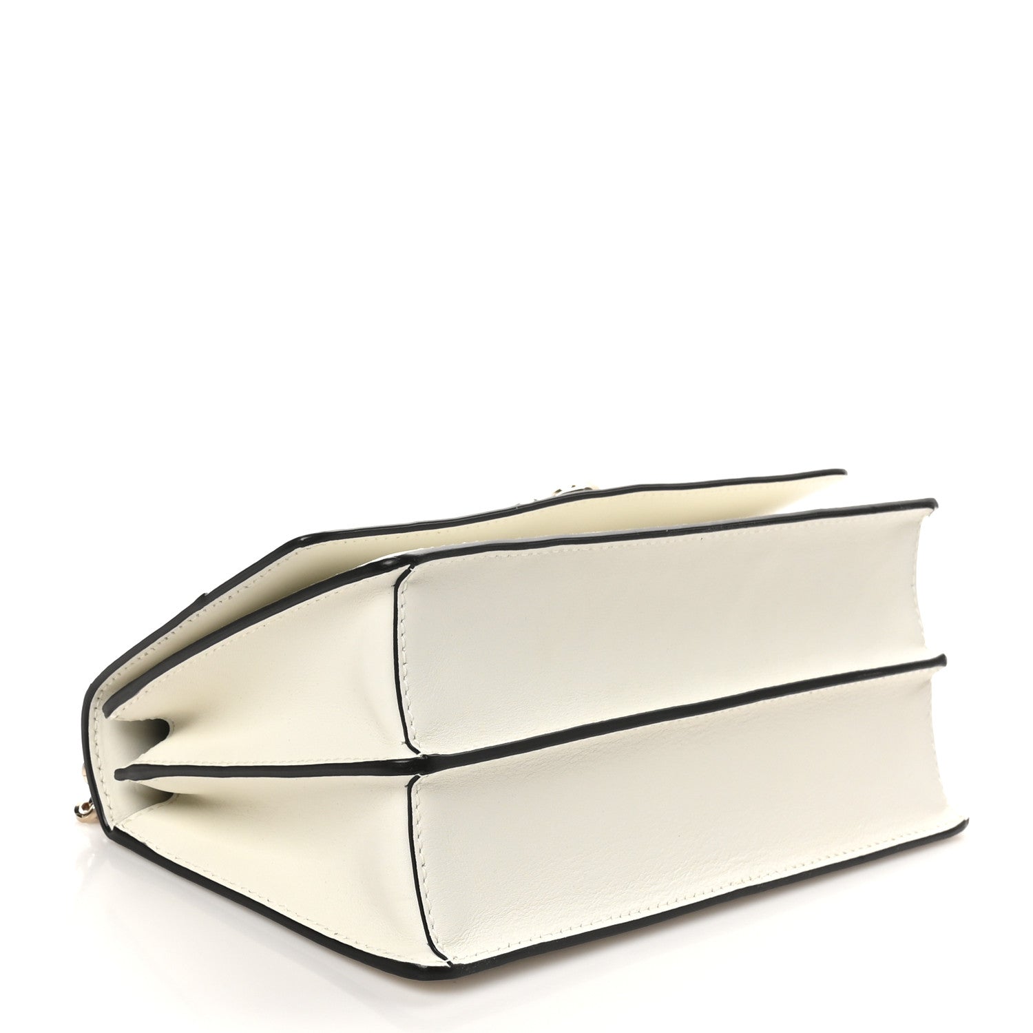 Jimmy Choo Shiny Calfskin Medium Varenne Shoulder Bag Latte 4 of 9