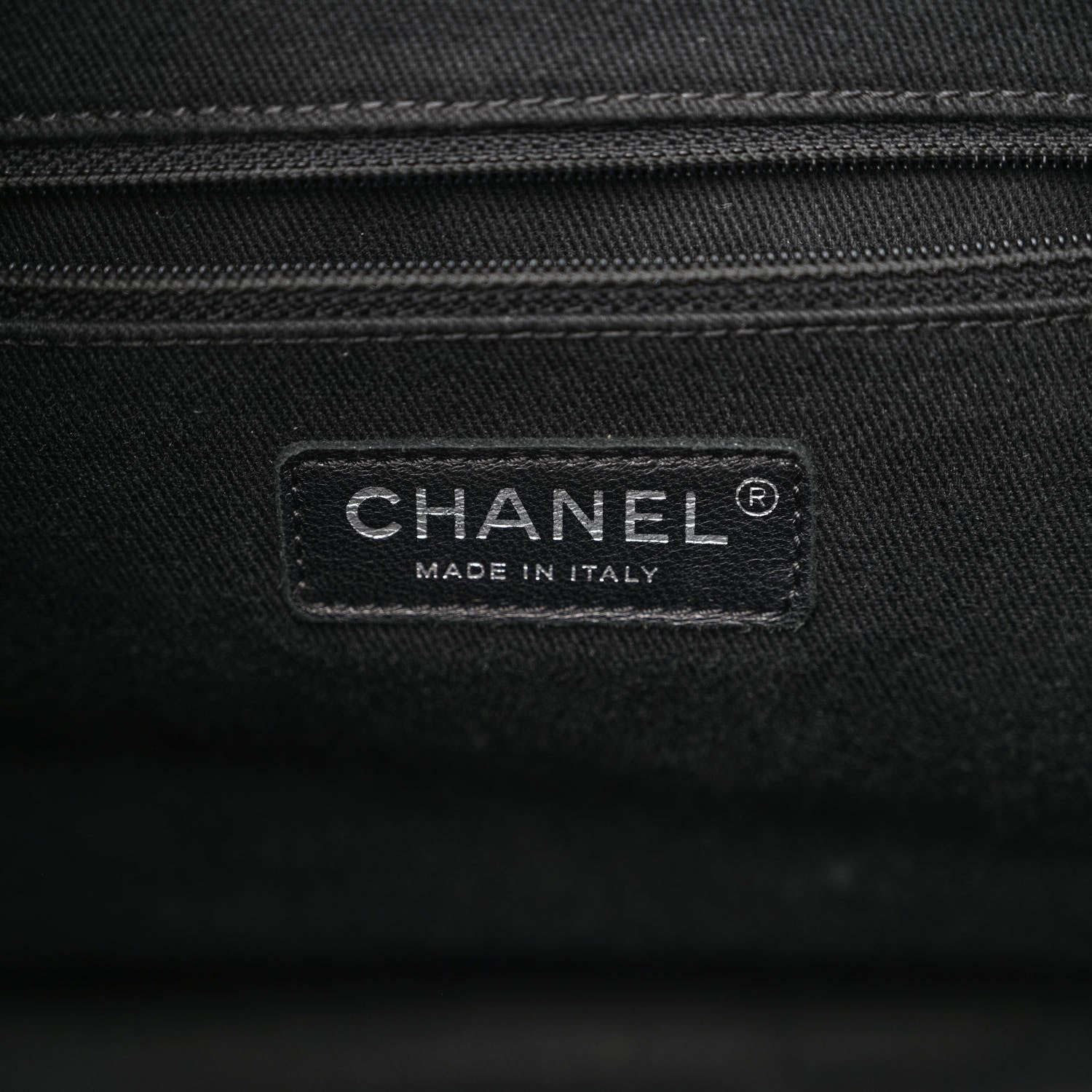 Chanel Grained Calfskin Stitched Accordion Shoulder Bag Black 6 of 12