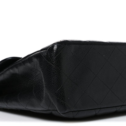 Chanel Caviar Jumbo Single Flap Black 9 of 10