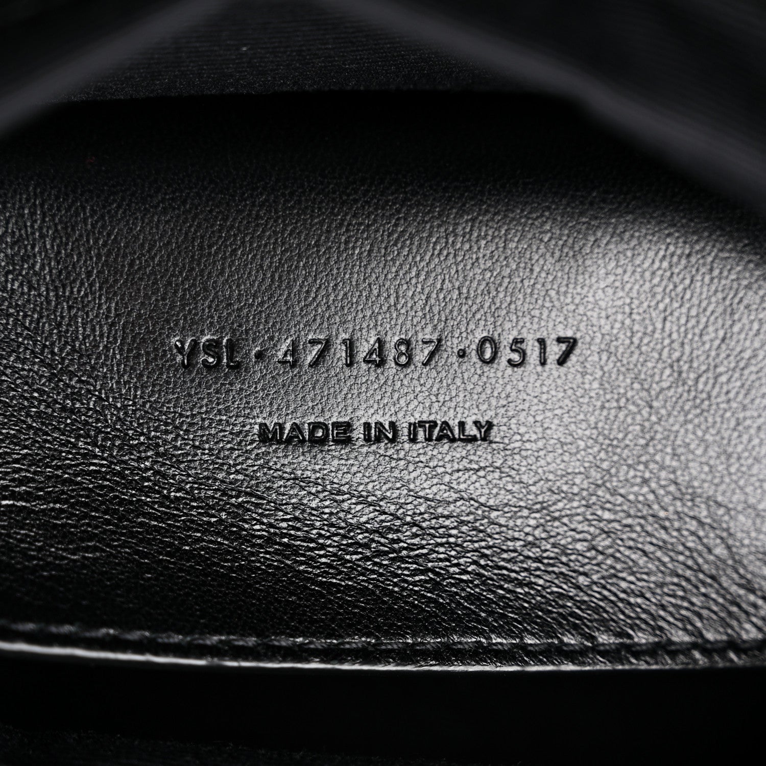 Saint Laurent Grain De Poudre Medium West Hollywood Monogram Fold-Over Black 7 of 10