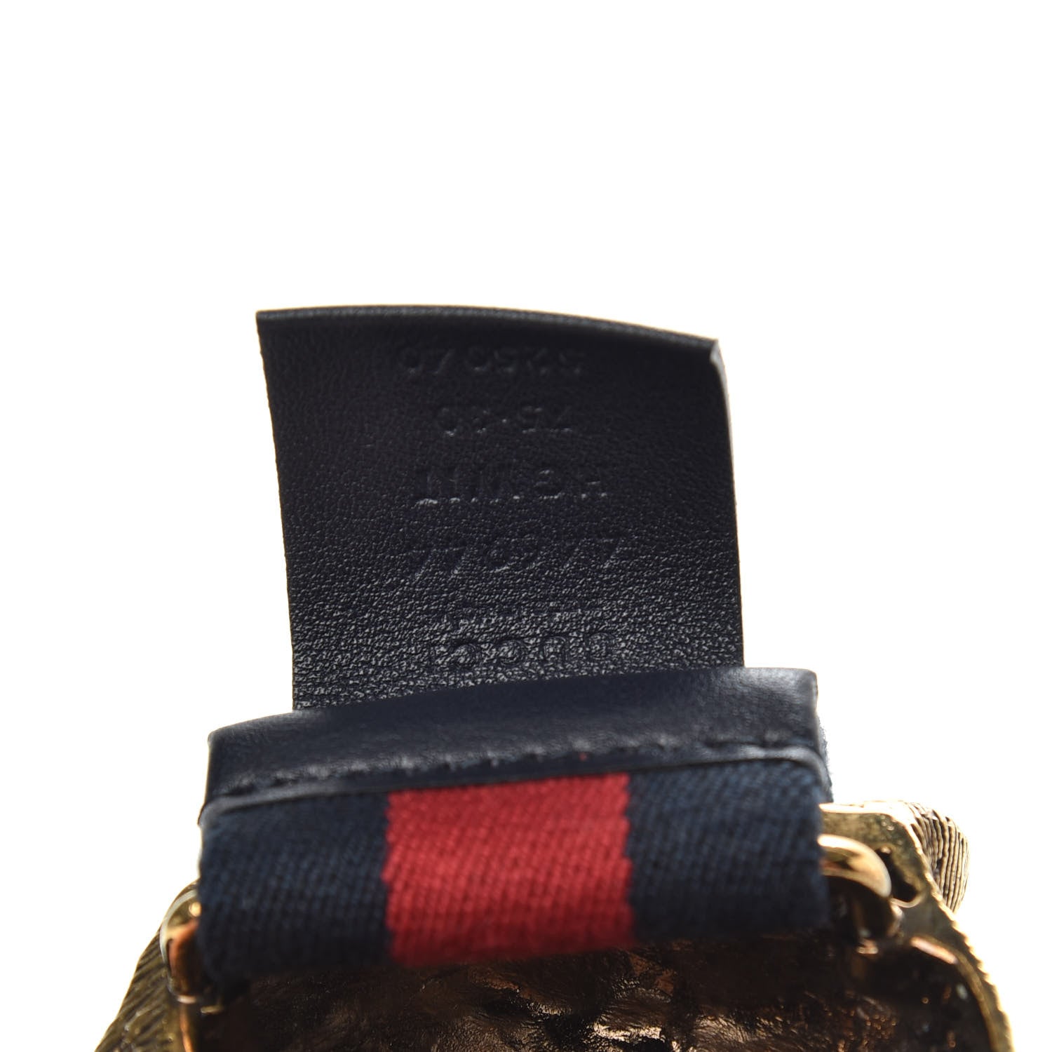 Gucci Web Feline Buckle Belt 75 30 Blue Red 4 of 4