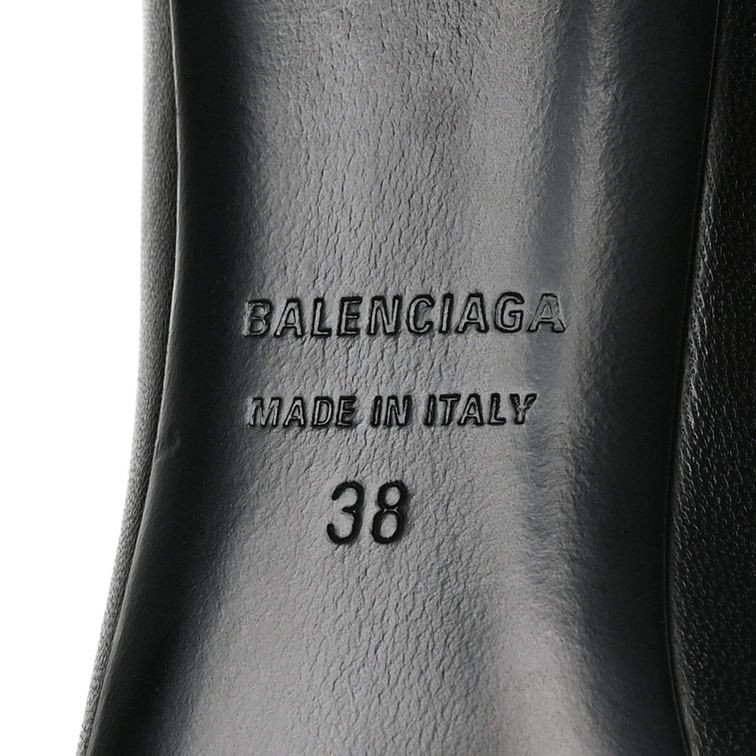Balenciaga Soft Sheepskin Fetish Pump 38 Black 7 of 9