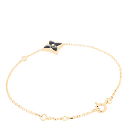 Louis Vuitton 18K Yellow Gold Black Onyx Diamond Color Blossom BB Bracelet 2 of 4
