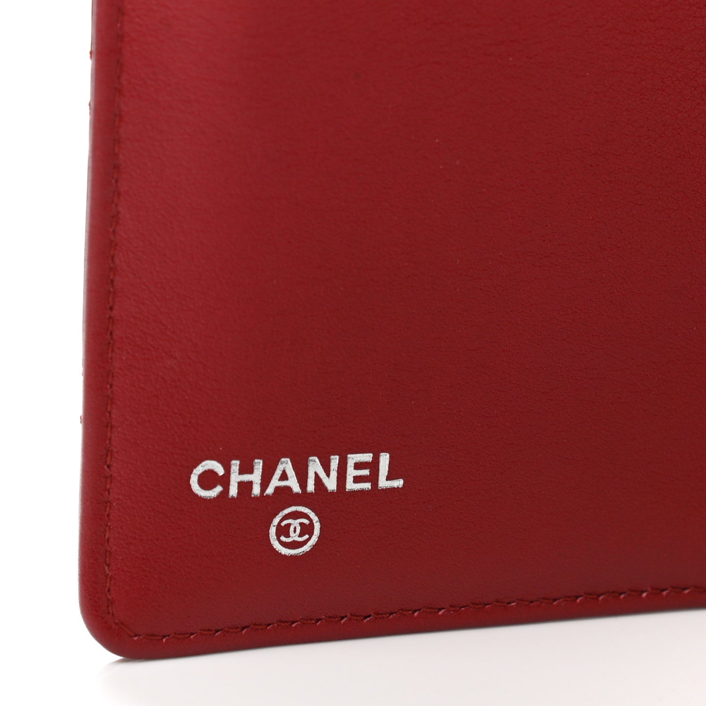 Patent Quilted Brilliant Yen Wallet Red