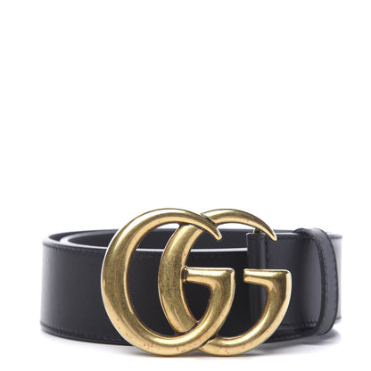Gucci Calfskin Double G 40mm Belt 75 30 Black 1 of 5