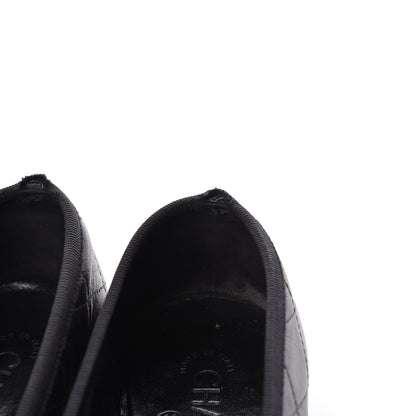 Chanel Lambskin Quilted Cambon Ballerina Flats 40.5 Black 10 of 12
