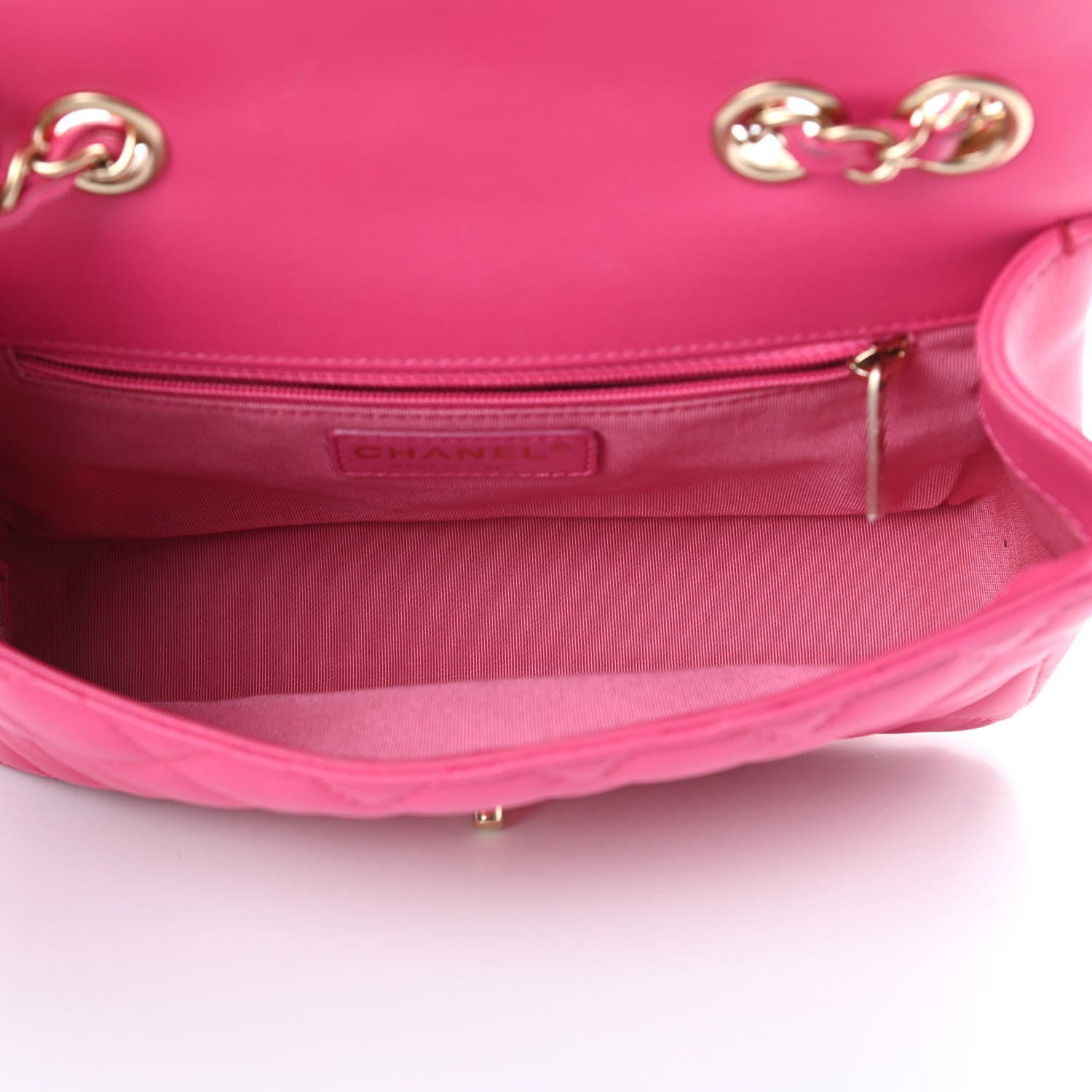 Chanel Lambskin Quilted Mini Mademoiselle Chic Flap Pink 5 of 18