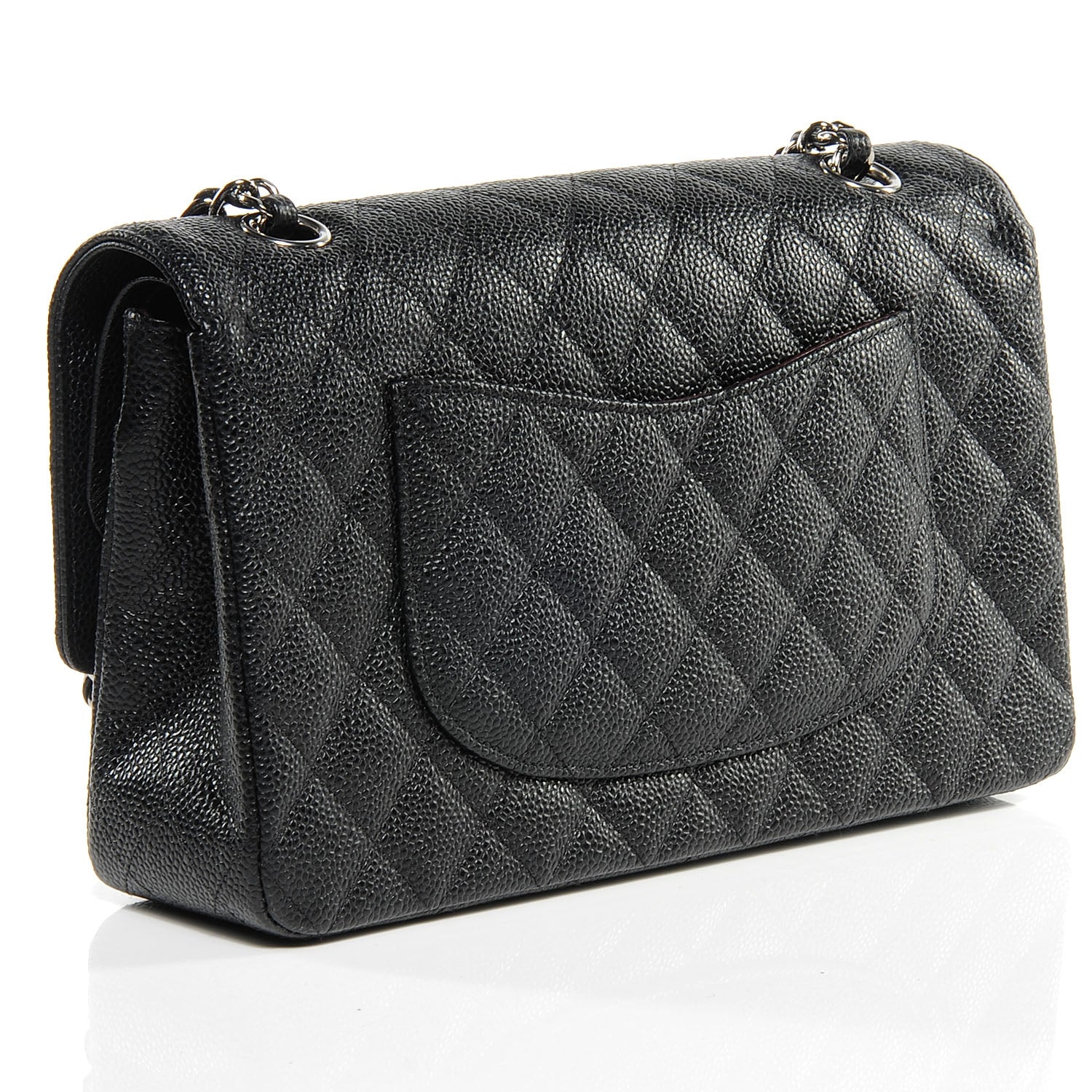 Chanel Caviar Quilted Medium Double Flap Black 3 of 8