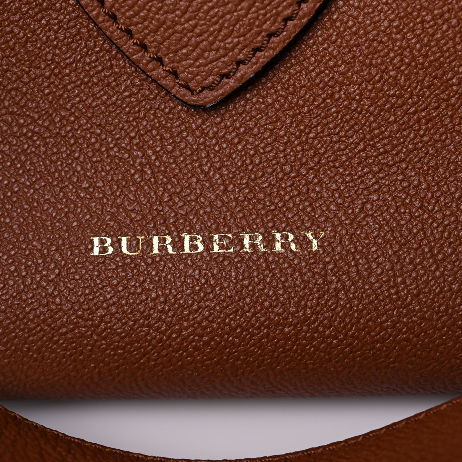 Burberry Soft Grain Calfskin Medium Dashwood Buckle Tote Brown 16 of 17