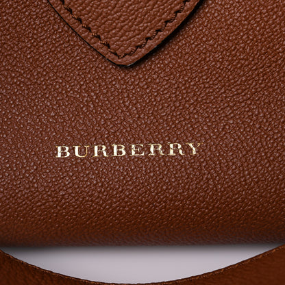 Burberry Soft Grain Calfskin Medium Dashwood Buckle Tote Brown 16 of 17