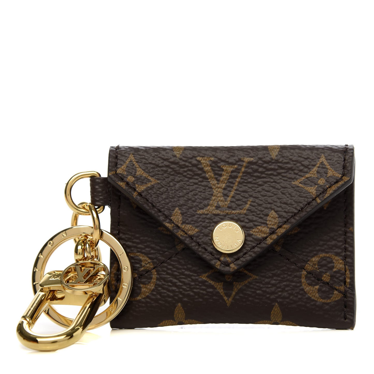 Monogram Kirigami Pouch Bag Charm Key Holder