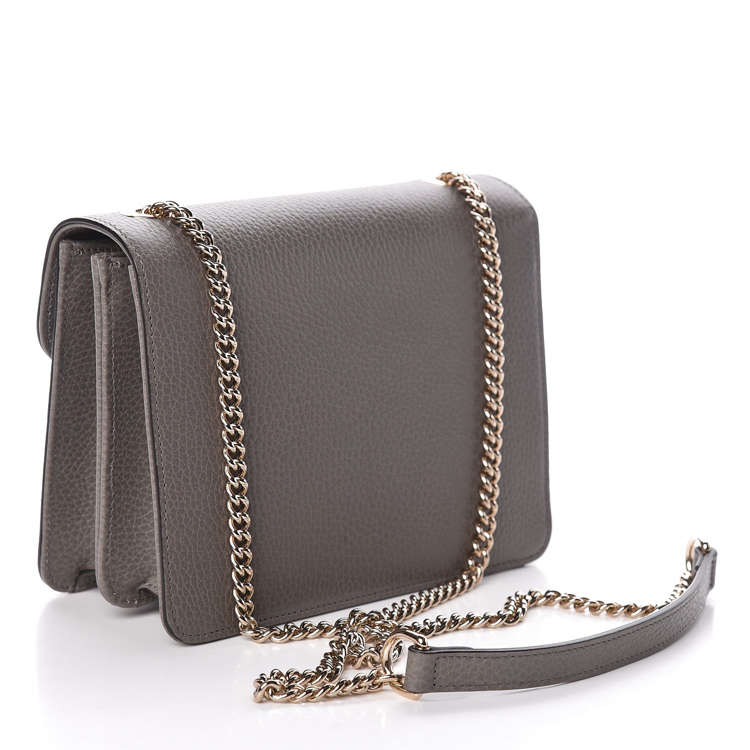 Gucci Dollar Calfskin Small Interlocking G Shoulder Bag Loess 3 of 10