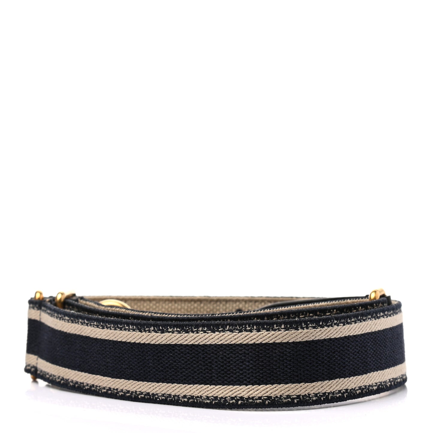 Canvas Embroidered Shoulder Strap Blue
