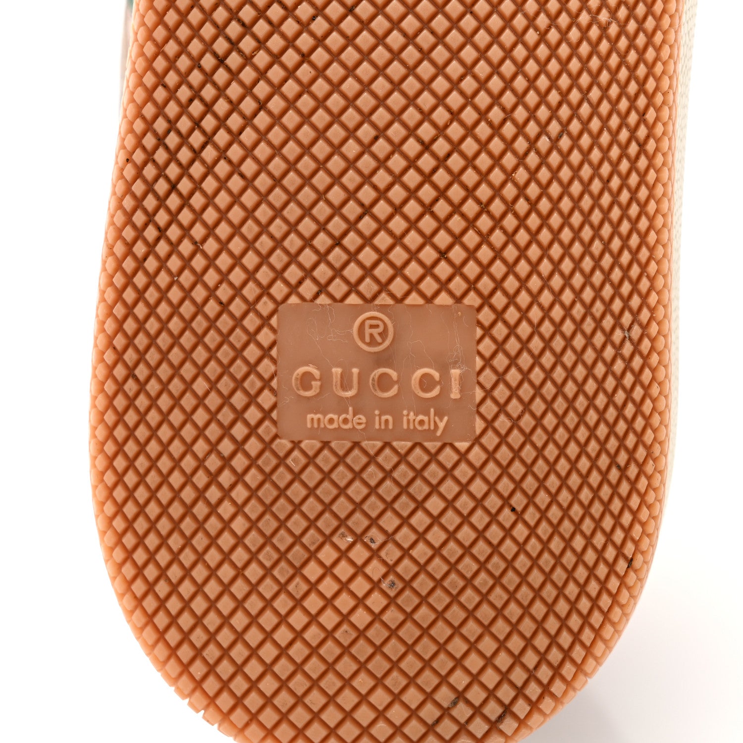 Gucci GG Supreme Monogram Harness Calfskin Web Womens Screener Sneakers 37.5 Beige Ebony Rosso Harness Brown 7 of 12