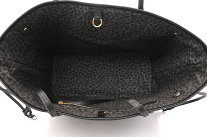 Louis Vuitton Monogram Giant Wild At Heart Neverfull MM Black 5 of 9