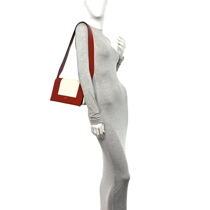 Celine Shiny Smooth Calfskin Medium Frame Shoulder Bag Maple White 3 of 10