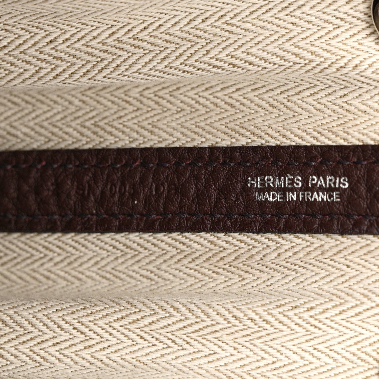 Hermes Negonda Garden Party Tote 30 TPM Bordeaux 6 of 9