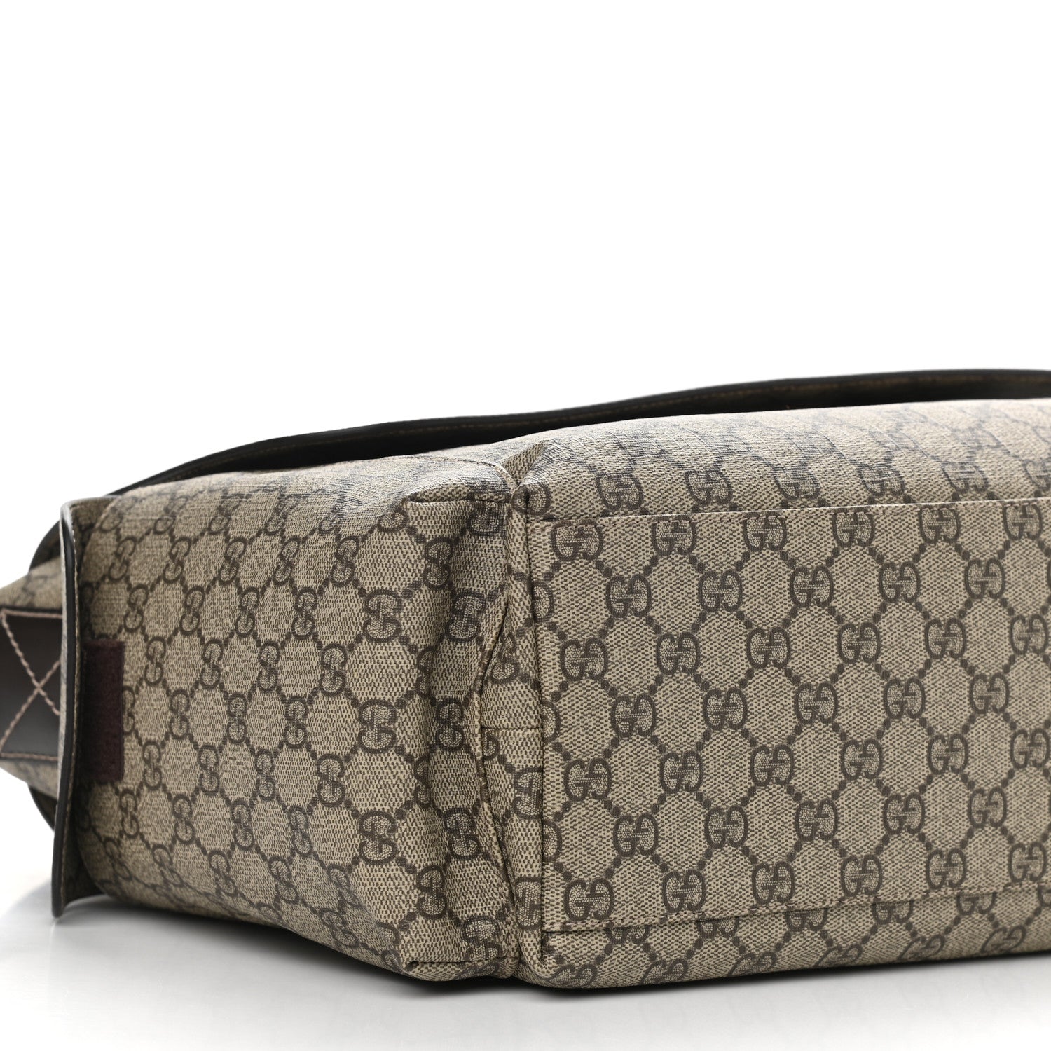 Gucci GG Plus Monogram Messenger Diaper Bag Dark Brown 10 of 11