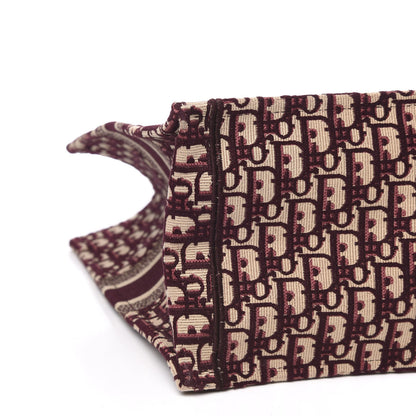 Christian Dior Oblique Large Book Tote Burgundy Multicolor 7 of 9