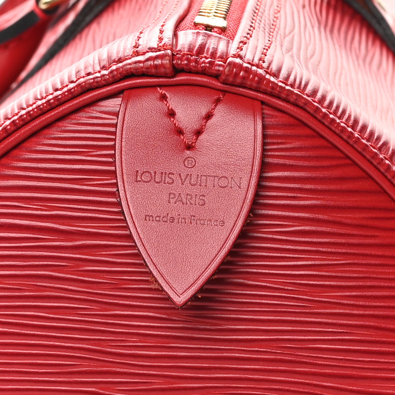 Louis Vuitton Epi Speedy 35 Castillan Red 6 of 11