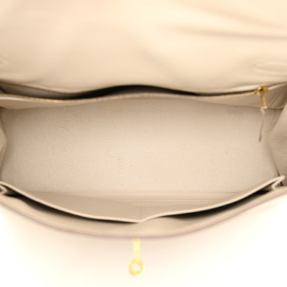 Hermes Togo Kelly Retourne 32 Craie 5 of 26