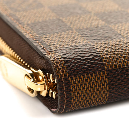 Louis Vuitton Damier Ebene Zippy Wallet Rose Ballerine 7 of 8