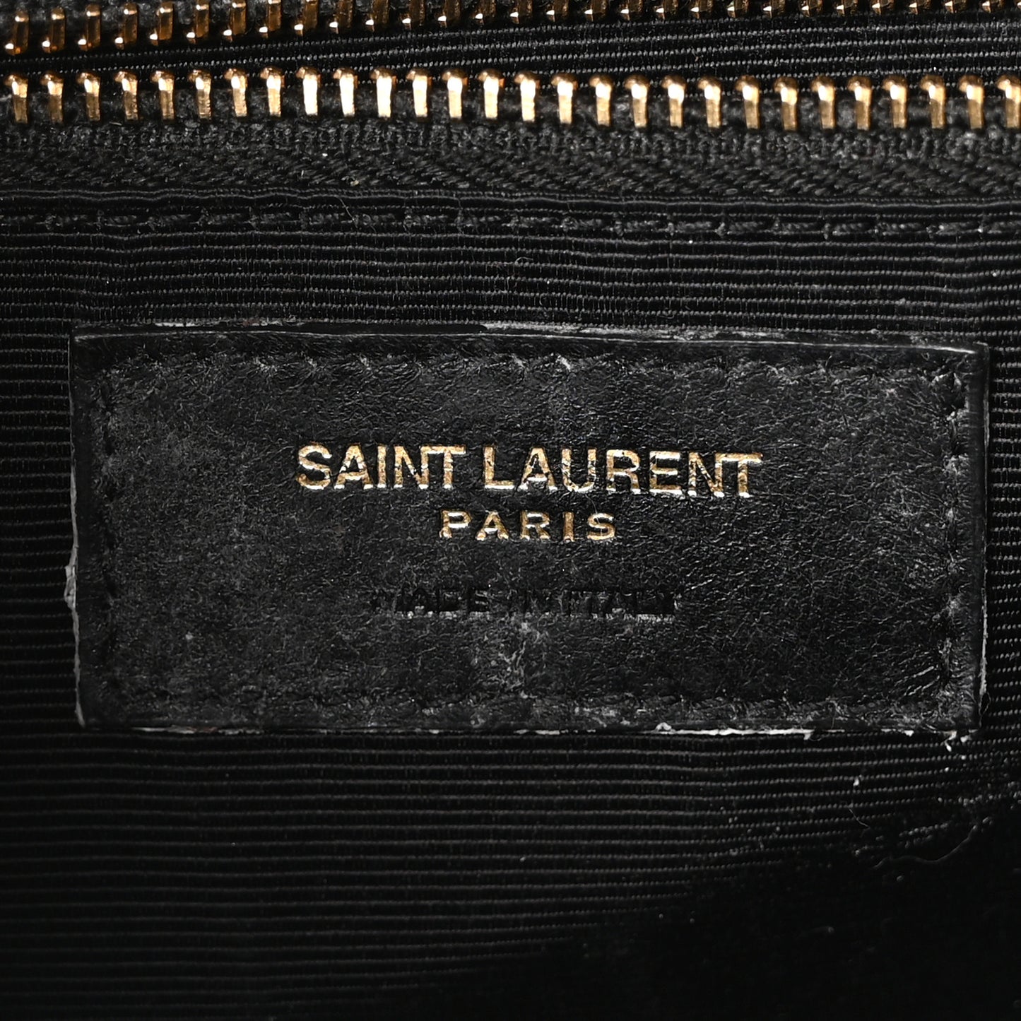 Grain De Poudre Textured Mixed Matelasse Large Triquilt Monogram Satchel Black