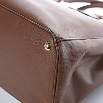 Prada Saffiano Large Galleria Double Zip Tote Caramel 14 of 16