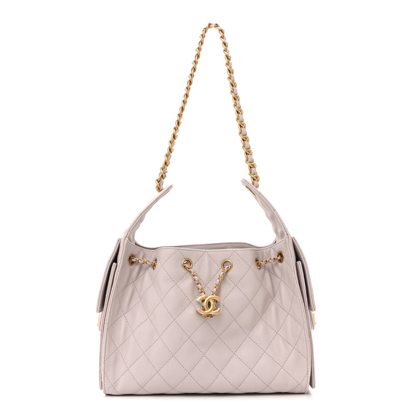 Caviar Quilted Small Chanel 25 Handbag Lilas Lilac