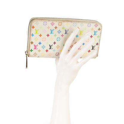 Louis Vuitton Monogram Multicolor Zippy Wallet White 2 of 8