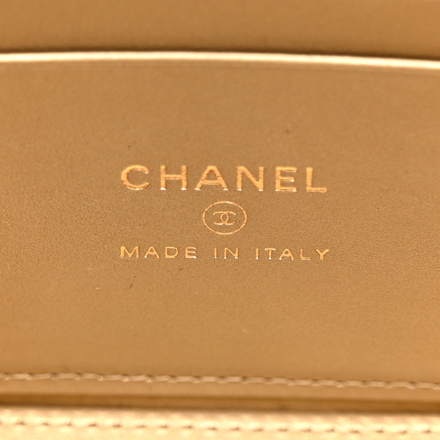Chanel Lambskin Quilted Enamel CC Pearl Crush Small Vanity Case With Chain Black 7 of 13