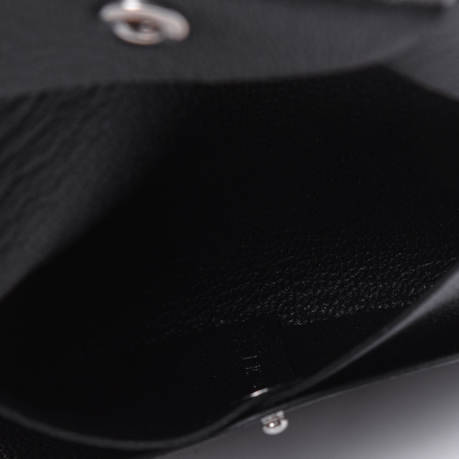 Hermes Chevre Mysore Bastia Coin Purse Black 5 of 10