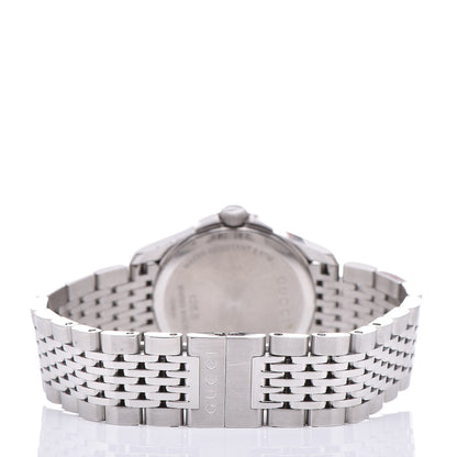 Gucci Stainless Steel Diamond Mother of Pearl 27mm G-Timeless Quartz Watch 4 of 6