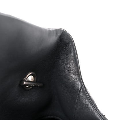Saint Laurent Lambskin Quilted Toy Loulou Puffer Monogram Chain Satchel Storm 13 of 15