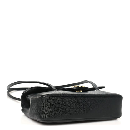 Chanel Shiny Caviar Mini Preppy Coco Shoulder Bag Black 4 of 10