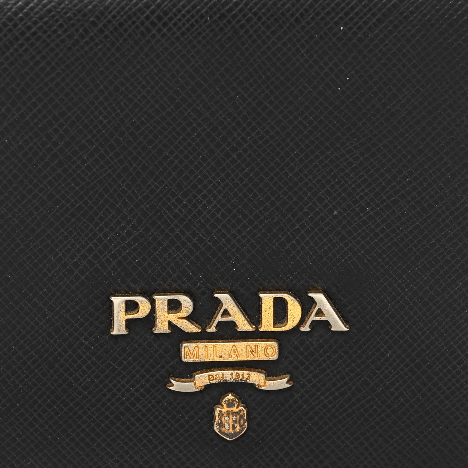 Prada Saffiano Metal Bi-Fold Wallet Black 8 of 11