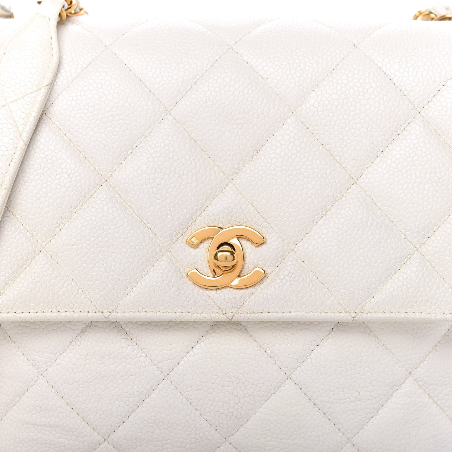 Chanel Caviar Quilted Small Flap White 11 of 15