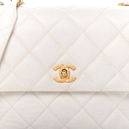 Chanel Caviar Quilted Small Flap White 11 of 15
