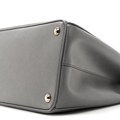 Prada Saffiano Medium Galleria Double Zip Tote Marmo 9 of 11