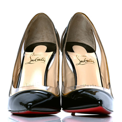 Christian Louboutin Patent PVC Specchio Cosmo 554 100 Pumps 37 Black 2 of 5
