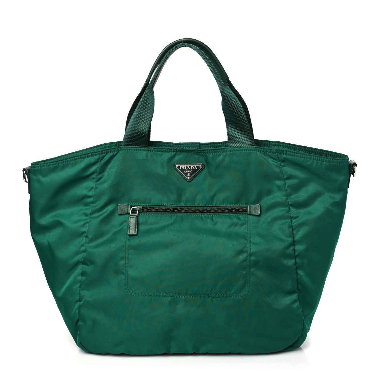 Prada Tessuto Nylon Shopping Tote Oleandro 1 of 10