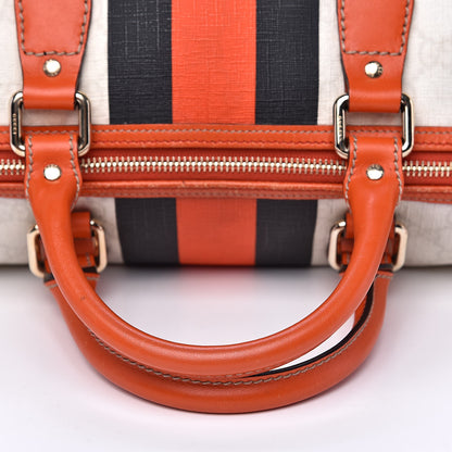 Gucci GG Plus Monogram Web Stripe Medium Joy Boston Orange 11 of 17