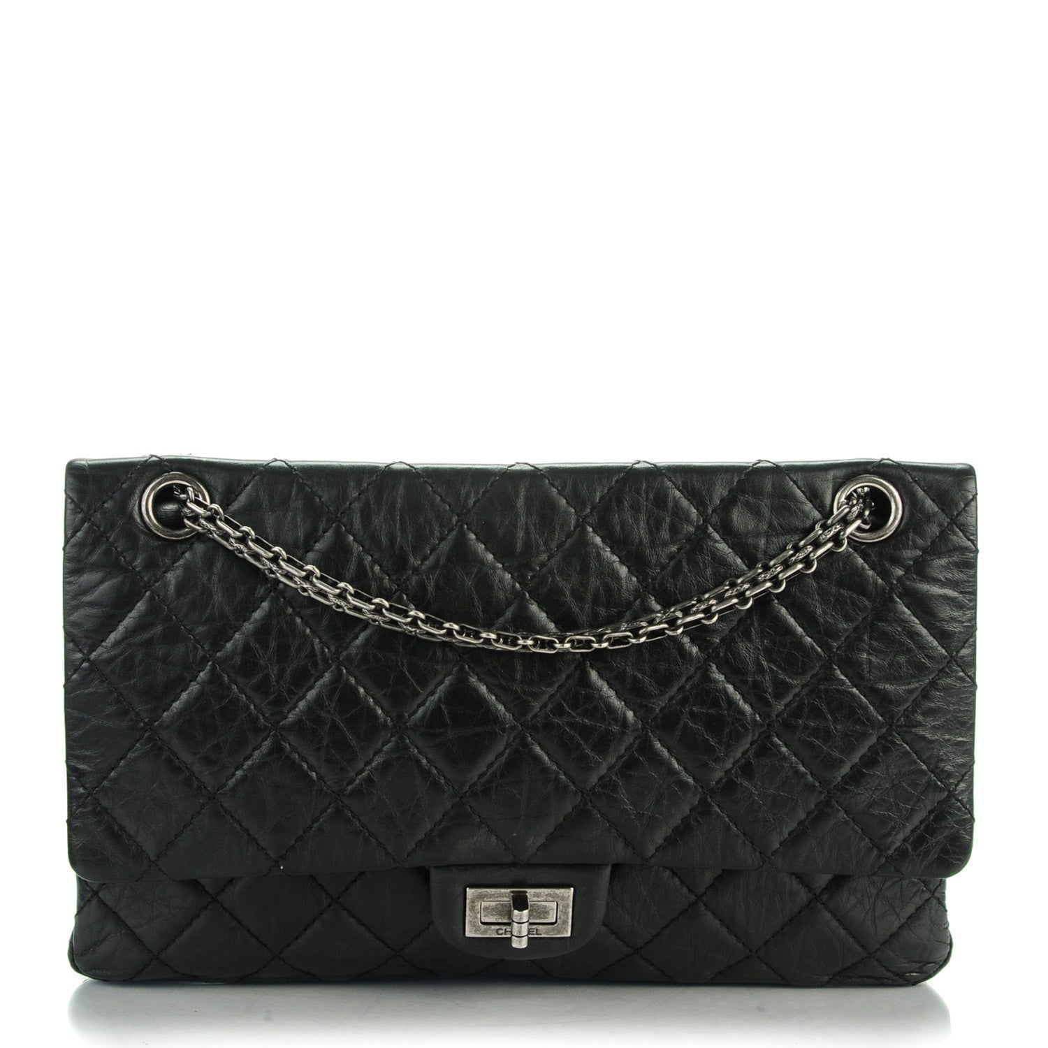 Chanel Aged Calfskin Quilted 2.55 Reissue 226 Flap Black 1 of 8