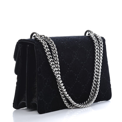 Gucci Velvet GG Monogram Small Dionysus Shoulder Bag Black 3 of 12