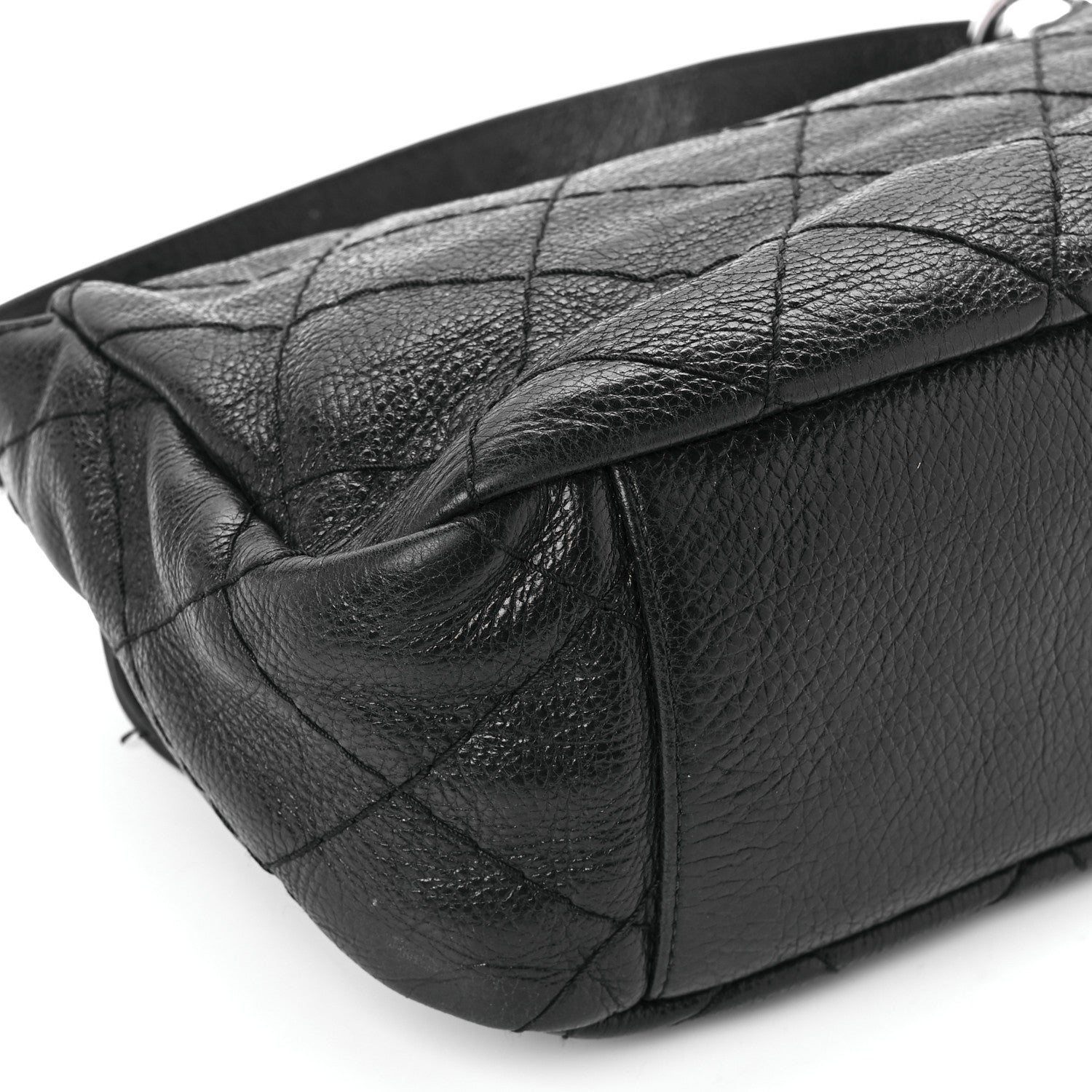 Chanel Glazed Calfskin Stitched On The Road Flap Black 10 of 11