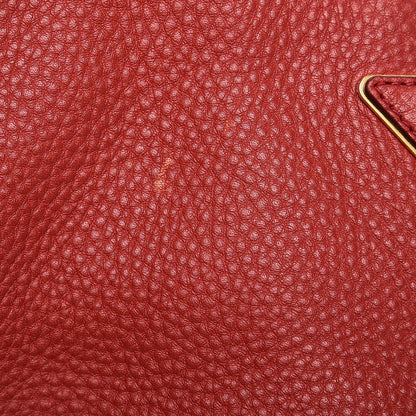 Prada Vitello Daino Hobo Rosso 9 of 19