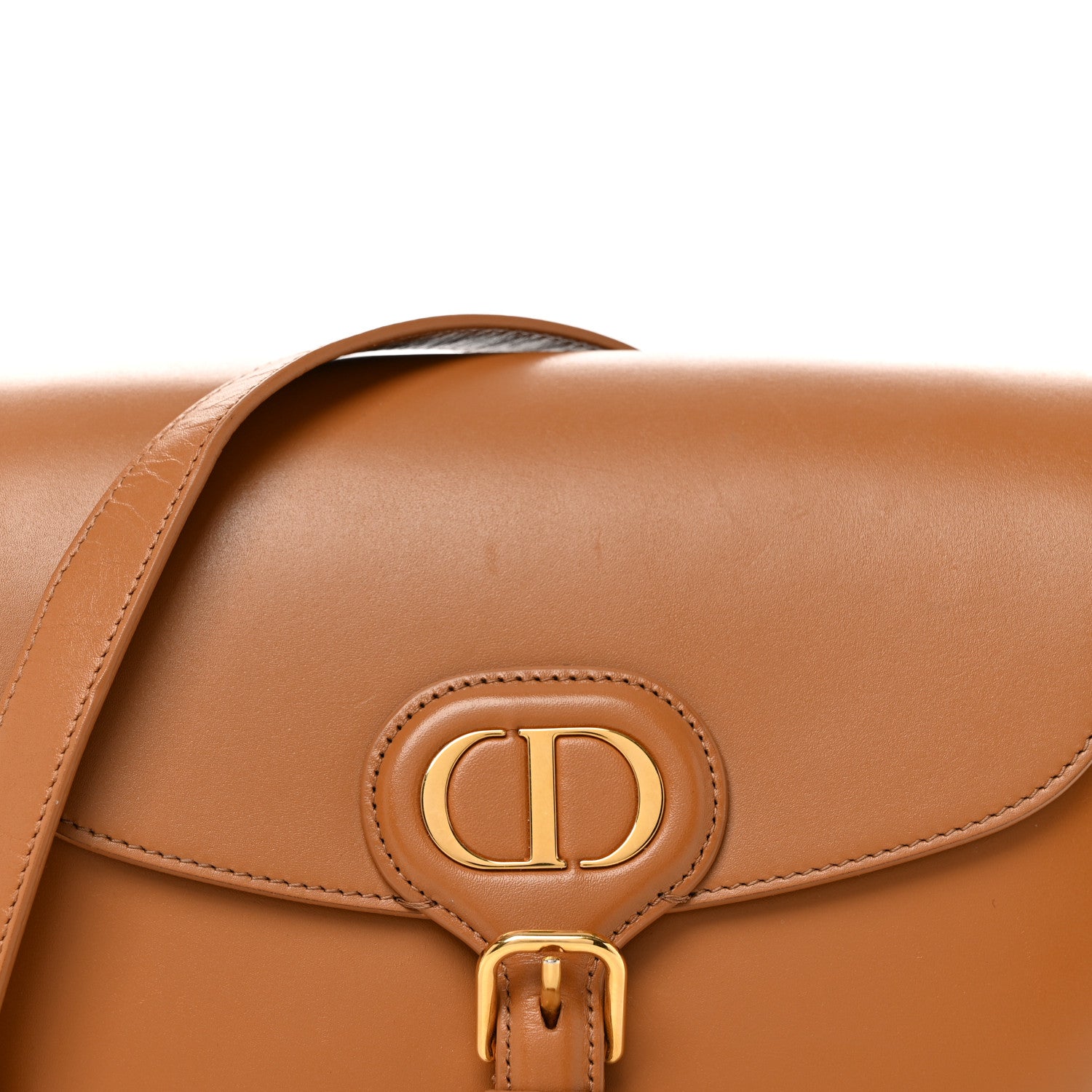 Christian Dior Box Calfskin Medium Bobby Flap Camel 8 of 12