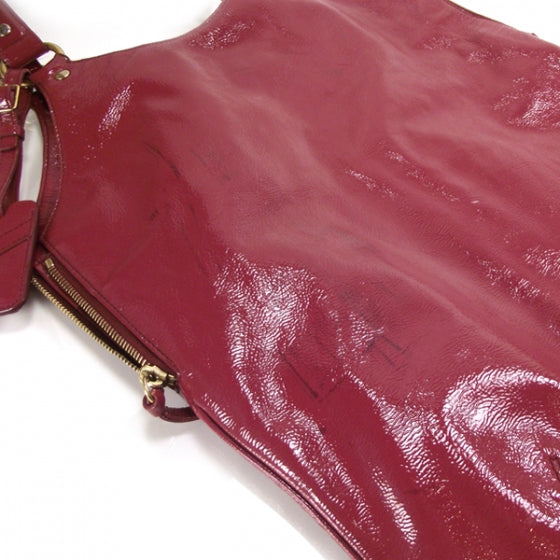 Patent Tribute Tote Red