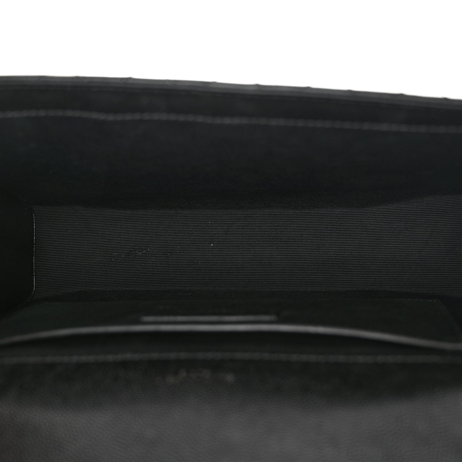 Saint Laurent Grain De Poudre Textured Mixed Matelasse Triquilt Medium Monogram Monochrome Satchel Black 5 of 12